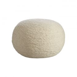 CB2 Wool Wrap Pouf